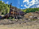 Remains of a wooden mining structure
