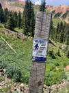 A funny Warning: Bigfoot Breading Area on a post