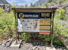 Sign for the Ouray Via Ferrata rope and ice climbing area