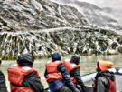 Amazing veins and patterns in the rock near the base of North Sawyer Glacier