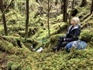 One of our fellow adventurers is enjoying the peace and sounds of nature