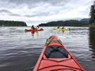Our kayaks paddling around Robert Island