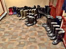 Now that the excursions are over, all the water boots have been cleaned and turned in for the next group to use