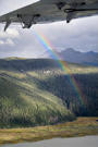 Rainbow on the flight back to Juneau