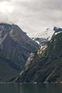 Edge of an ice field feeding into many glaciers