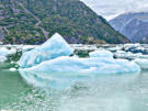 Some of the icebergs were fairly large