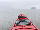 Lots of rain as we ended our afternoon on the water; final approach to our ship