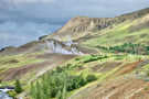 Geothermal foothills above Hveragerði village