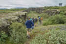 Start of the trail in the split between the two continents
