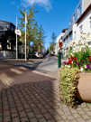 Typical narrow, pleasant street in Reykjavik