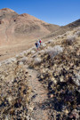 Hiking up to the pass