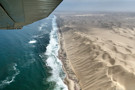 Good example of the wind blowing the sand inland off the ocean