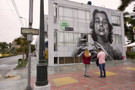 Wall artwork in the Barranco District