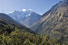 View of Salkantay from the trail