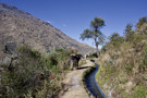 Trail along Incan aqueduct - shared with the local inhabitants