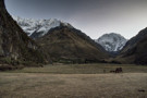 From Soray Lodge at sunrise - Salkantay on the right