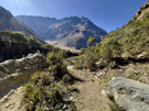 Looking back towards the base camp from the trail