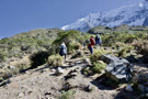 Steep part just before ridge to the lake