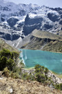 View of the lake from the ridge above it