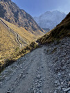 Looking closely on the lower left, a parallel trail to ours