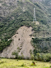 Hydroelectric towers from the plant near by to the mines - this one on the edge - yikes