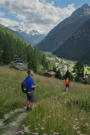 Final approach into Randa to catch the train back to Zermatt