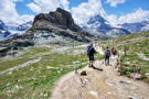 Hiking down one of the trails below Gornergrat towards Zermatt