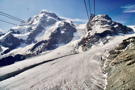 Heading up to Klein Matterhorn by gondola