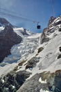 Heading up to Klein Matterhorn by gondola