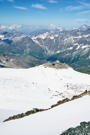 Another view from Klein Matterhorn into France showing ski areas