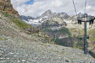 Looking down the other side of the ridge