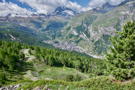 Past Tufteren, looking back down at Zermatt