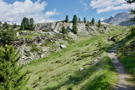 Past Tufteren, the trail becomes a standard single track