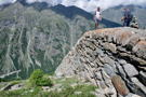 A large rock wall - possibly for rock slide/avalanche steering