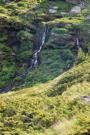 A group of small waterfalls above the hut across the valley