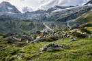 This is what sits above our mountain hut (there is another hut somewhere up there)
